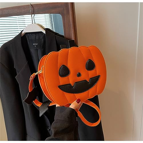 Small Spooky Pumpkin Purse - Halloween Crossbody Bag for Women, Stylish and Fun Halloween Accessories2