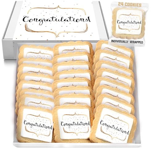 Congrats Cookies Party Favors Congratulations | 24 Pack Individually Wrapped
