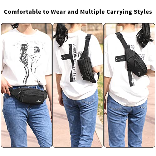Bumbags-Waist-Fanny-Pack-Dog-Walking-Bum-Bag-with-Adjustable-Belt-Bumbag-for-Travel-Outdoor-Sports-Running-Hiking-Jogging-Women-Men