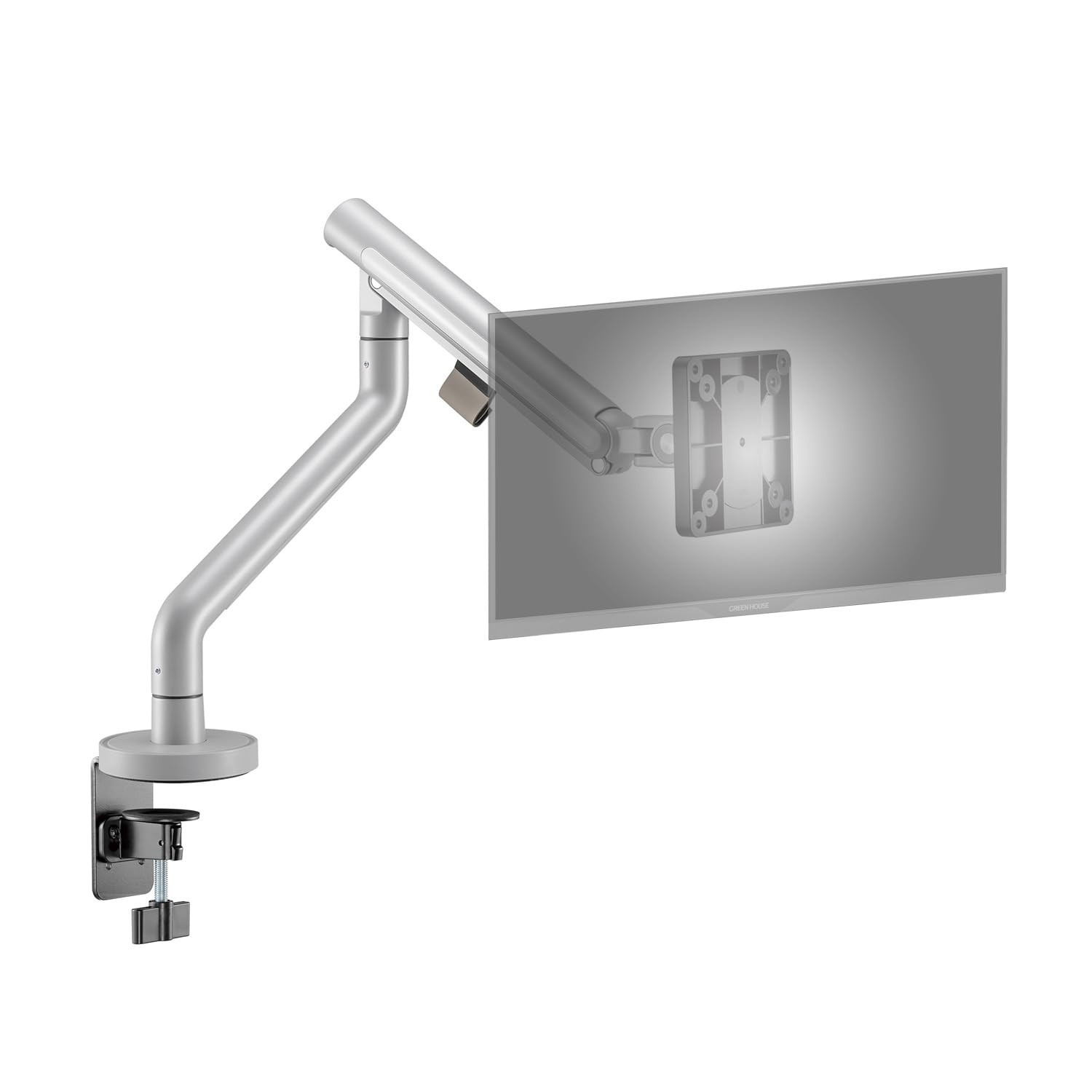 GREEN HOUSE シルバーモニターアーム VESA対応 GREEN HOUSE シルバーモニターアーム VESA対応 グリーンハウス