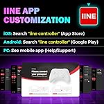 IINE Retro Pocket Wireless Game Controller – Compact Gamepad with Hall Effect Joysticks, Customizable Buttons, 1000Hz Polling Rate – Compatible with PC, Switch, Mobile, Steam Deck, Tablet (Grey) - Image 5