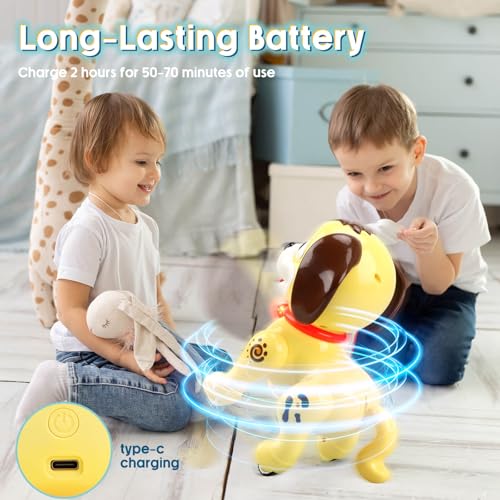 image for JONEG Robot Dog Toy for Kids Age 3 12, Pet Puppy Robotic Toy That Acts