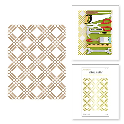 Spellbinders Tic Tac Toe Plaid, Metal, ONE - Image 2