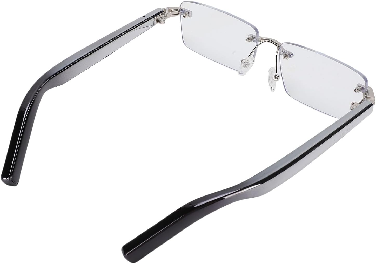 Frameless AI Smart Glasses with Blue Light Blocking Lenses for Communication Skills PC + Nylon