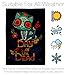Breeze Decor Skull Cat Burlap Garden Flag Set Wood Dowel Fall Day of Dead Dia De Los Muertos Fiesta Mexican Party Autumntime House Decoration Banner Small Yard Gift Double-Sided, Made in USA
