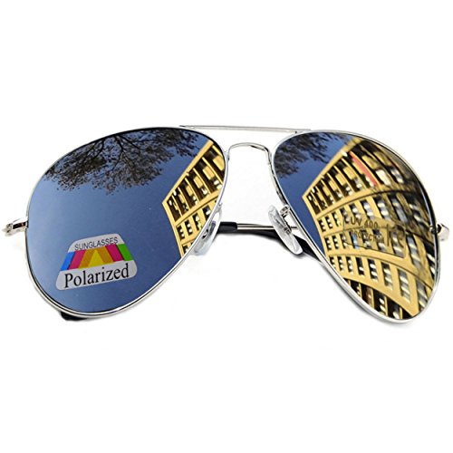 MFAZ Morefaz Ltd Enfants Garçon Fille Lunettes De Soleil Polarisées en Miroir Style Pilote Kids Sunglasses (A Silver Miroir) Cover