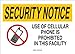 Brady 95498 Plastic No Cellular Sign, 10" X 14", Legend "Use Of Cellular Phone Is Prohibited In This Facility (with Picto)"