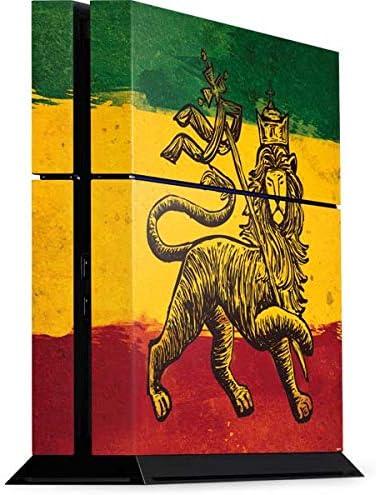 Skinit Decal Gaming Skin for PS4 Console - Originally Designed The Lion of Judah Rasta Flag Design