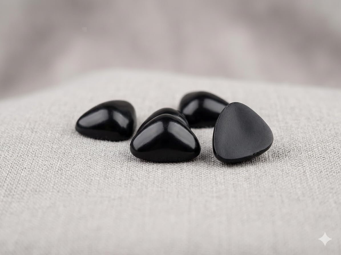 Premium Black Triangle Small Size Plastic Doll Noses for Crafting - Pack of 100 Pcs, Glossy Flatback Safety Nose for Amigurumi Crochet Toys, Teddy Bear Making, Soft Plushies & Clay DIY Craft Supplies-image-5