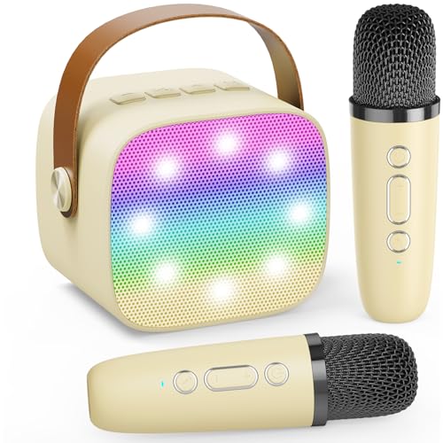 Mini Karaoke Machine for Kids Adults, 2025 TOP Mini Portable Bluetooth Karaoke Speaker with...