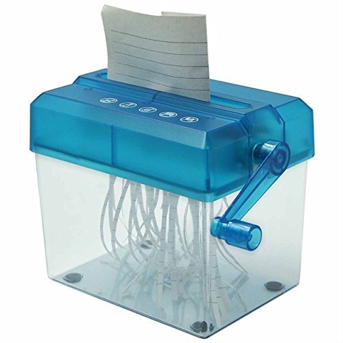 KRYTONE.Fx®Manual Paper Shredder Machine | Hand Operated Paper Cutter | A5 Paper Compatible, Strong Steel Blades (Transparent)-image-24