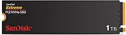 SanDisk Extreme de 1TB, M.2 2280 PCIe Gen 4 NVMe, com velocidade de leitura de até 5150 MB/s