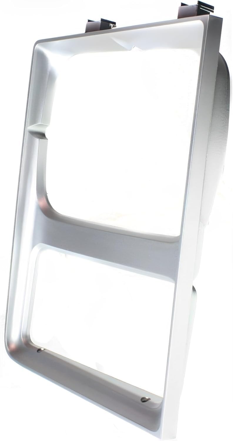 Front Headlight Bezels With Single Headlamps Left Driver & Right Passenger Side Direct Replacement For Chevrolet/GMC C/K Series 1985-1987 / Suburban 1985-1988 15598726 15598725