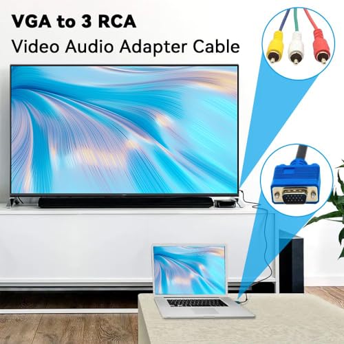 Periféricos, Home Improvement adaptador vga a rca steren Marca Vrllinking (3)