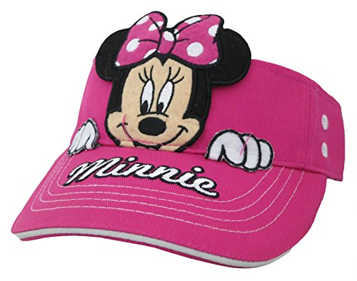 Disney Minnie Mouse Bowtique Toddler Girls Baseball Cap - 100% Cotton (Hot Pink)
