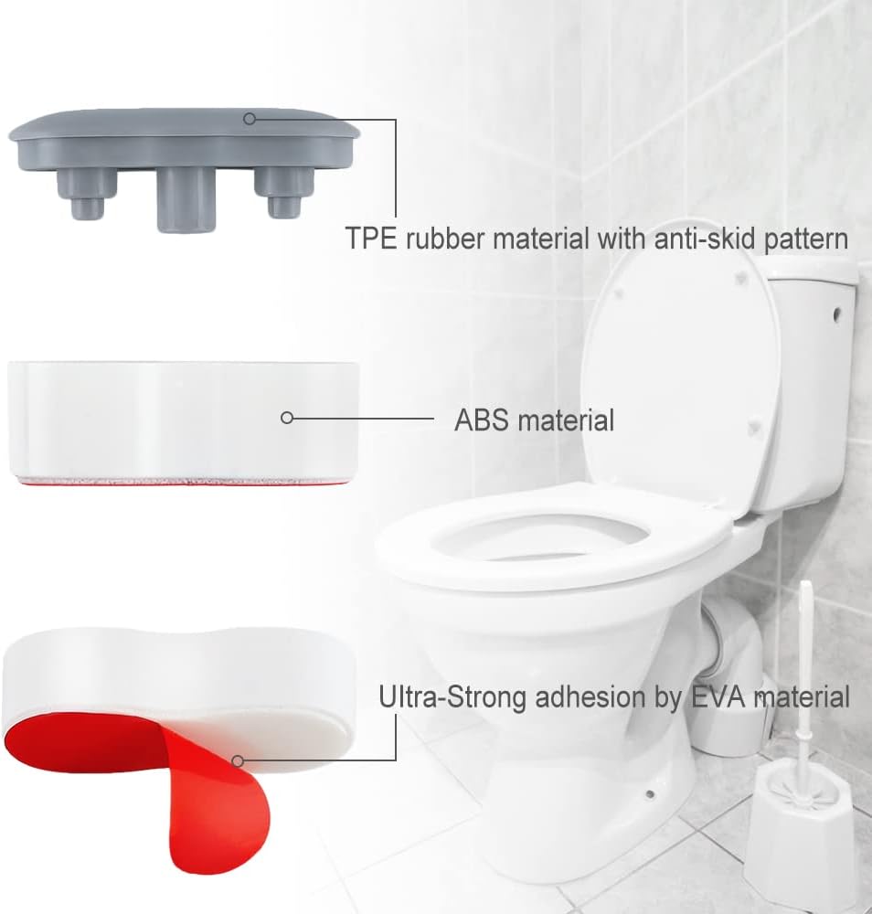 Universal Bidet Toilet Seat Bumpers with Height Adjustment 7 PCS in