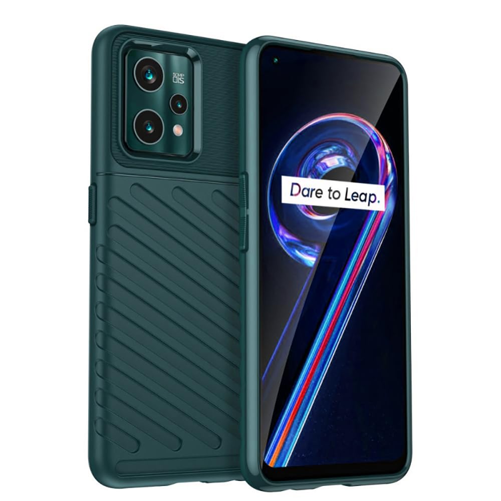 amazon basics Basic Case for Realme 9 Pro Plus 5G (Carbon Fiber_Green) (B0D1MR9JMJ) Amazon Price History, Amazon Price Tracker