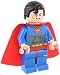 LEGO DC Comics 9005701 Super Heroes Superman Kids Minifigure Light Up Alarm Clock | blue/red | plastic | 9.5 inches tall | LCD display | boy girl | official
