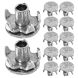 Ciieeo Chiodi antiscivolo per scarpe 15 pezzi chiodi leggeri e compatti per calzature da ghiaccio accessori per sicurezza su neve e ghiaccio adatti per escursionismo e arrampicata