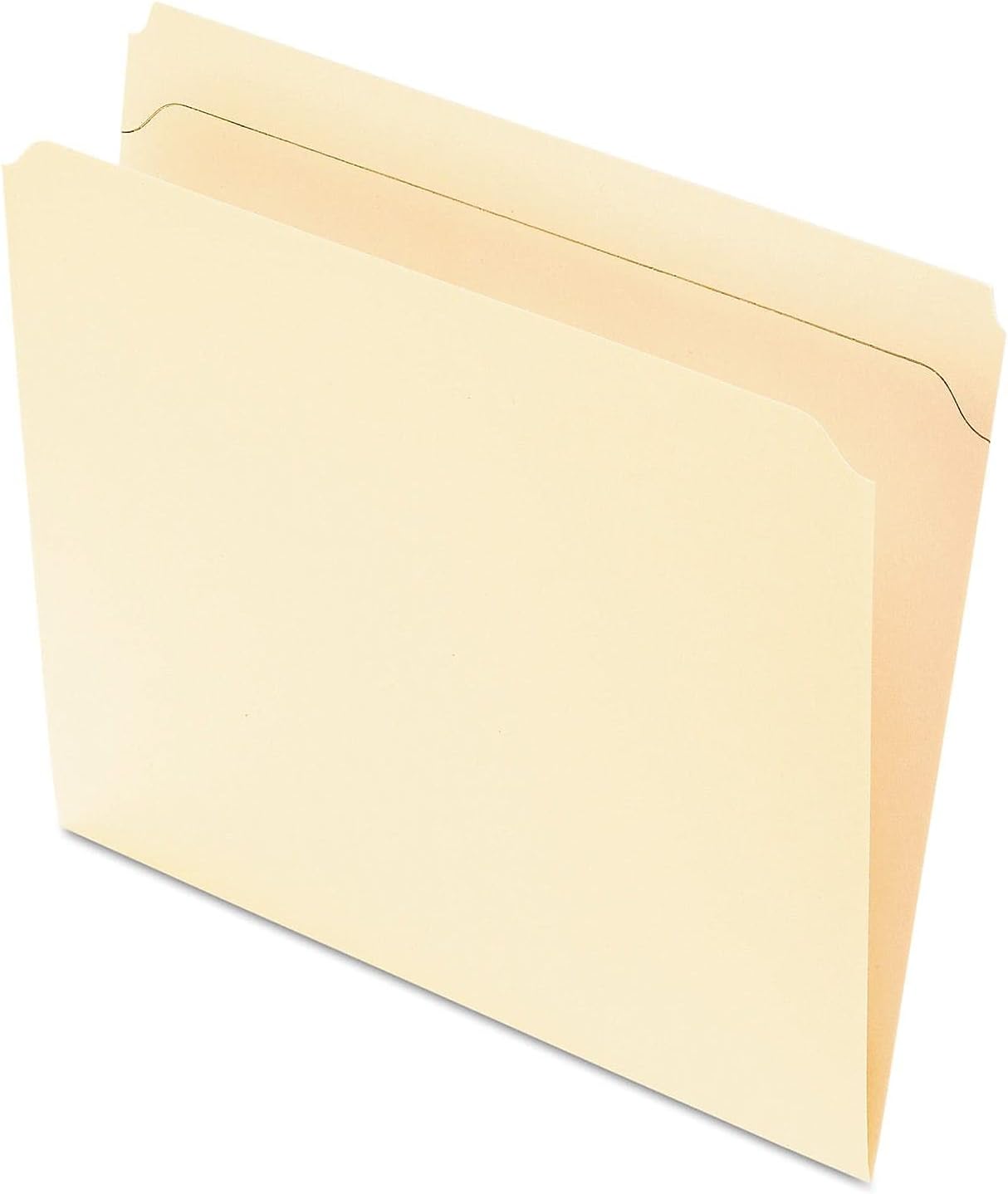 Pendaflex Reinforced-Top File Folders, Letter Size, Manila, Straight Cut, 100/BX (R752)