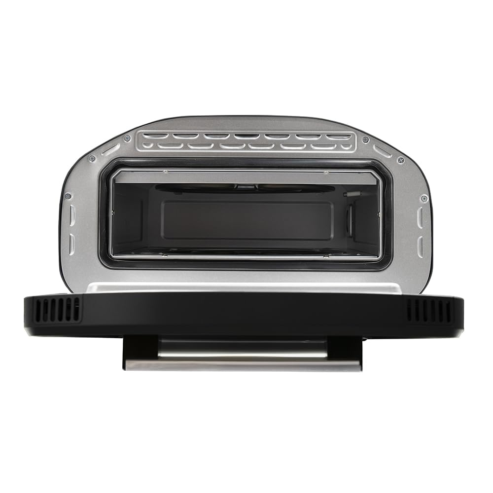 BEHOME Forno Pizza Elettrico, 430°C, Cuoce in 2 min, Pala e Pietra Refrattaria incluse, 8 Programmi di Cottura già impostati, Schermo Touch, per Pizza Napoletana, romana, americana
