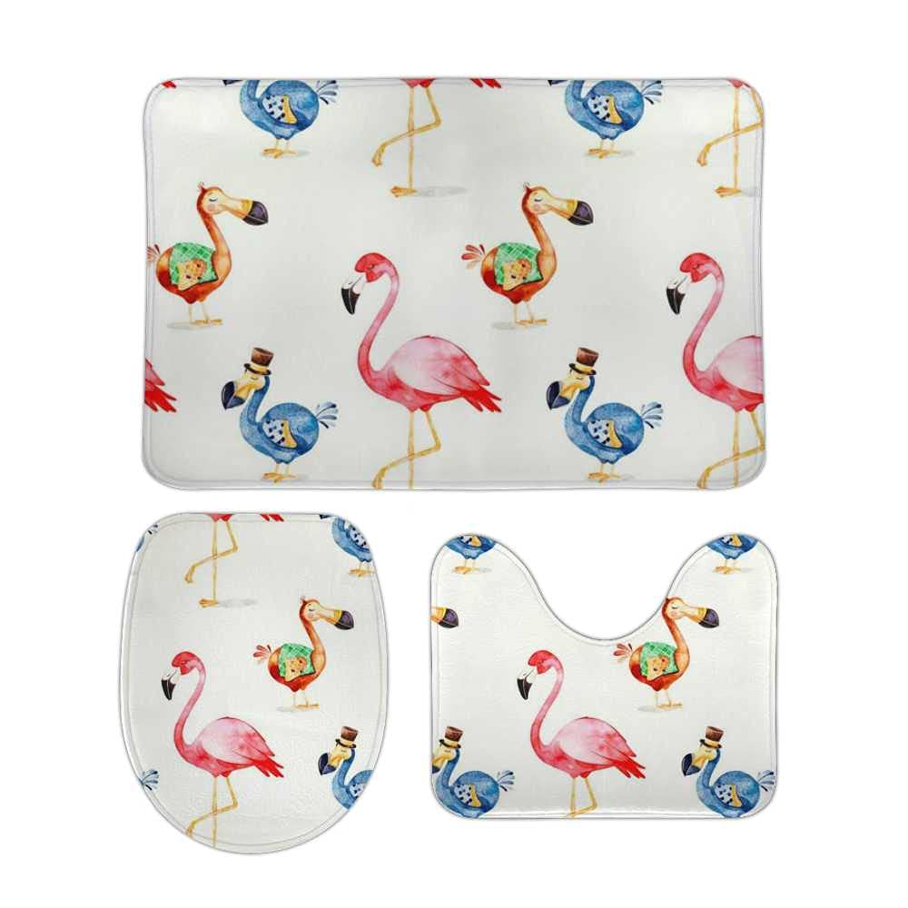 Tapis de salle de bain antidérapant en mousse de polaire douce