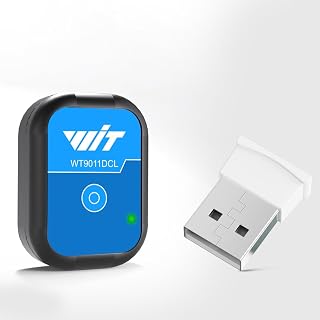 WITMOTION WT9011DCL Bluetooth 5.0 9-Axis AHRS IMU Sensor, MPU9250 Gyroscope Inclinometer 0.2° XY Accuracy, Kalman Filter for Arduino & Industrial Use