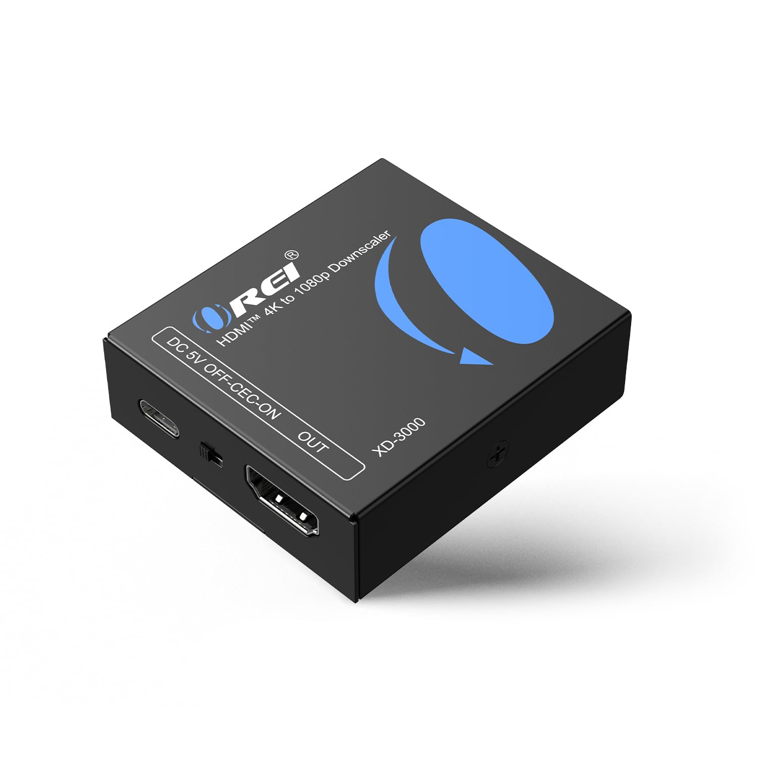Downscaler HDMI XD-3000 - Convertitore HDMI 2.0 da 18 Gbps con 4K@60Hz (4:4:4), HDCP 2.2, gestione EDID, blocco CEC, alimentazione USB-C