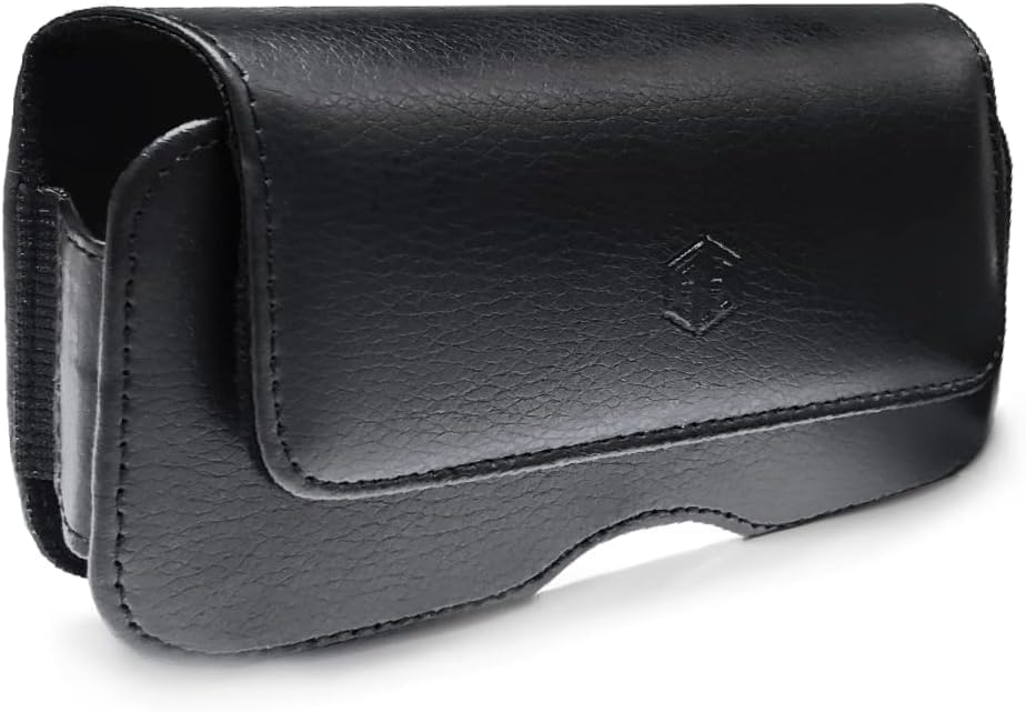AH Small Leather Flip Phone Pouch