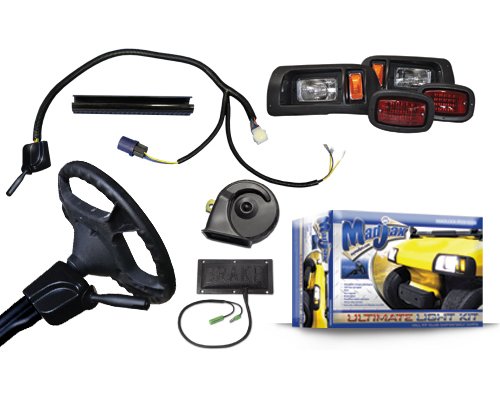 Madjax 02-008 Ultimate Street Legal Light Kit for 1994-Up Club Car DS Gas