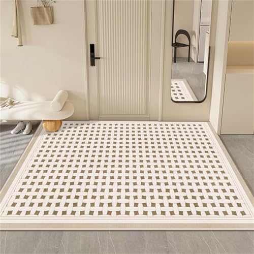 Tapis de chambre bébé fille beige 200x250cm lavable pour des matins doux - 2