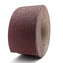 3 Inch x 49 Feet Emery Cloth Roll Aluminum Oxide Abrasive Paper Roll Continuous Sandpaper for Metalworking, Woodworker, Furniture Repair, Sanding 60 Grit