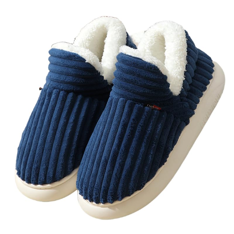 Women's Winter Non-Slip Slippers, Plush Warm Comfortable Slippers for Indoor and Outdoor