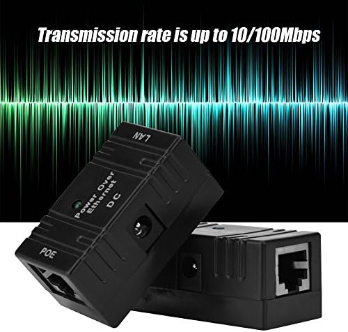 2Pcs Poe Power Injector, Ethernet Combiner Poe Injector, Ethernet Hard Wired Wall Adapter 10-100Mbps Network Combiner Power Supply Module