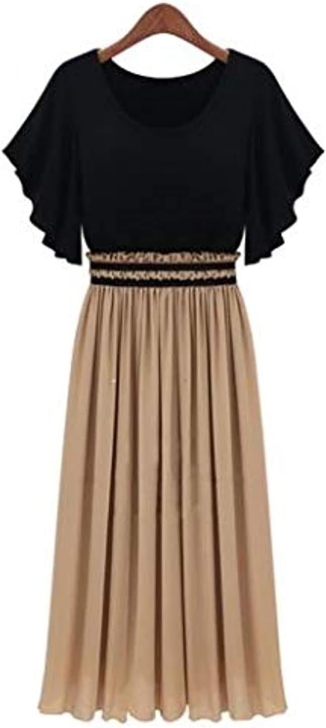 Black Chiffon Casual Dress For Women