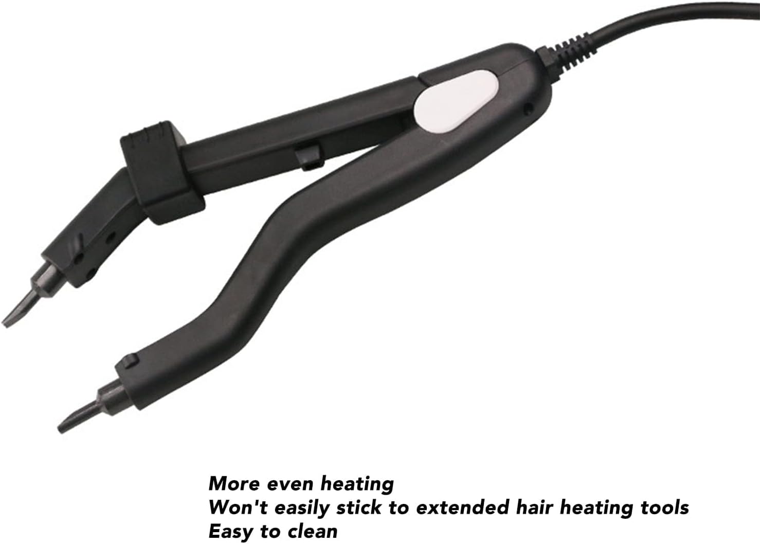 Hair Extension Tool, K Tips Hair Extensions Tool with Slim Long Heating Plates, Heat-Up Keratin Fusion Tool for Hair Extensions Adjustable Temperature for Salon Fashion Women