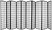 10 Panel Room Divider Square Design Black
