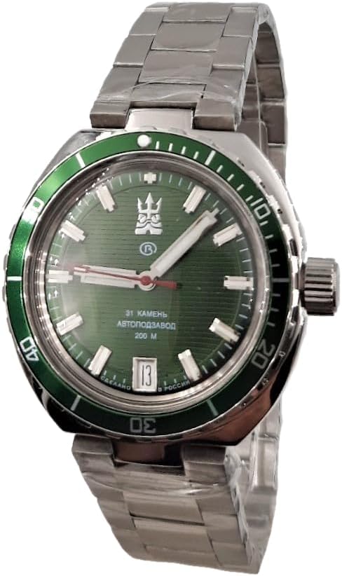 Original Mens Watch Amphibia Neptune 960896 Mechanical Self-Winding Water Proof 200 m