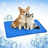 ペット ひんやりマット ジェルマット ペット冷感マット 犬 猫 夏用 クールマット 冷感ジェル 冷却マット 熱中症対策 電気不要 自然冷感 折りたたみ 持ち運び 洗える ペット人間兼用 多用途 小中大型犬対応 (50*60cm)