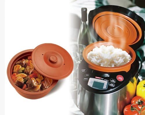 VitaClay VM7900-6 Smart Organic Multi-Cooker- A Rice Cooker, Slow Cooker, Digital Steamer plus bonus Yogurt Maker, 6 Cup/3.2-Quart by VitaClay