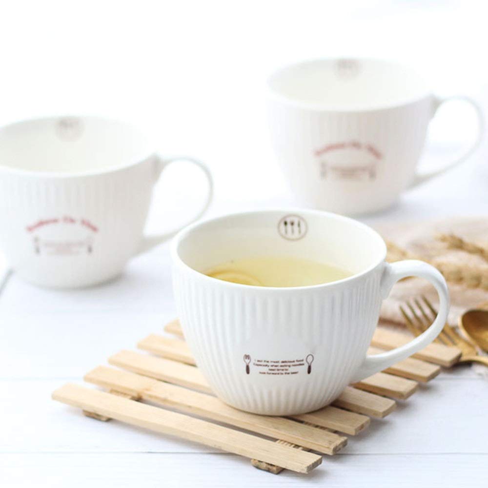 Tazza in Ceramica Retrò Colazione Francese Tazza Di Ceramica Grande Capacità 600 Ml Regalo Perfetto For Le Vacanze per L'uso Quotidiano