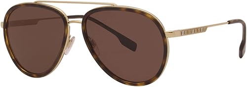 BURBERRY Sunglasses BE 3125 101773 Oliver Gold Dark Brown