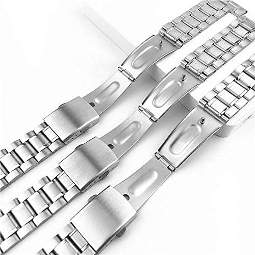 Montre avec boucle déployante anti-chute en acier robuste argenté - 3