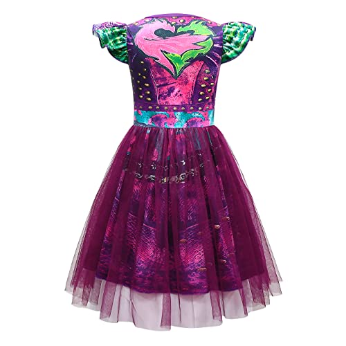 Kids Girls Rise Red Dress Halloween Musical Outfits Dress Up 4-10Y4