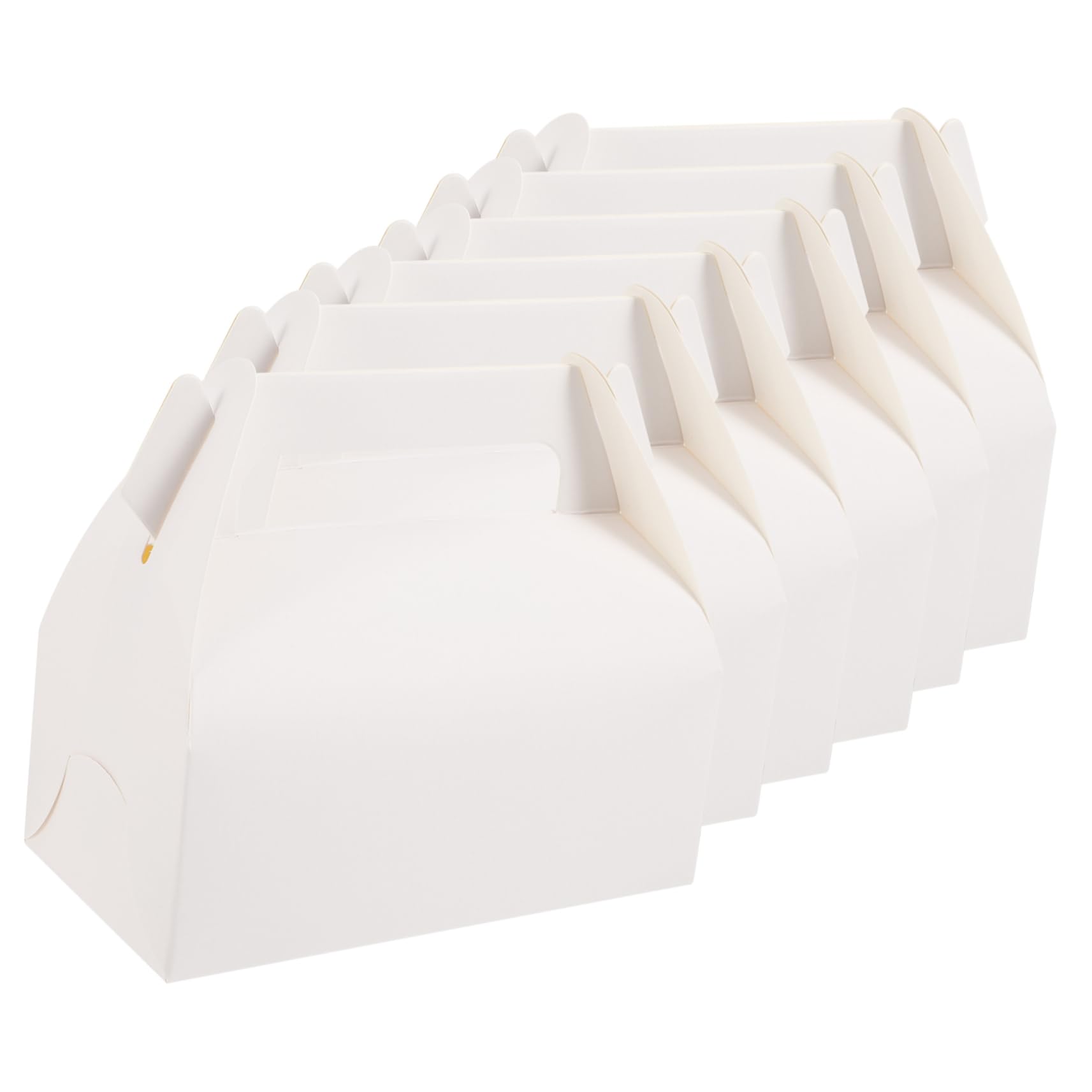 50piezas Cajas De Contenedores De Pastelería Para Fiestas y Bodas Personalizables y Fáciles De Montar Protección Para Postres y Magdalenas