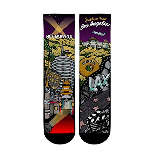 Rock 'Em Elite City - Los Angeles Landmark Crew Socks2