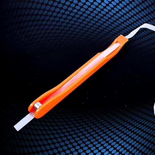 Handfolienschneider für Buntglas, Kupferfolienwerkzeug Praktisch Werkzeuge zur Herstellung von Buntglas Effizient Buntglasfolienschneider für Arbeit Heimwerken Geschenke für Bastler (Orange)