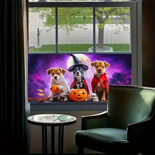 Vinilo decorativo para ventana Halloween 39.3x17.7 pulgadas miniatura 2