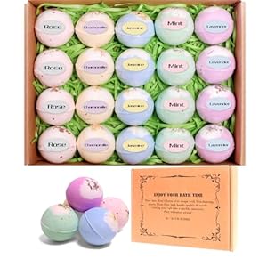 Bath Bombs Gift Set Fizzies, Shea & Coco Butter Dry Skin Moisturizer, Handmade Birthday Mothers Day Gifts idea for Her/Him, Wife, Girlfriend