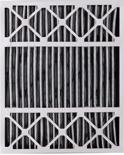 Image of Nordic Pure 20x25x5 Pleated MERV 10 Plus Carbon Air Filters 2 Pack | Actual Size: 19 3 /4 x 24 3 /4 x 4 3 /8 Lennox Replacement Fits X6673 X6675 Made in USA, Advanced HVAC Furnace, Odor Control